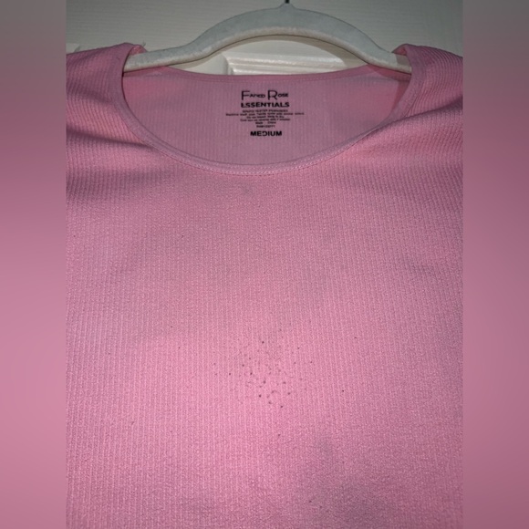 Pink Ribbed Top - Picture 4 of 5